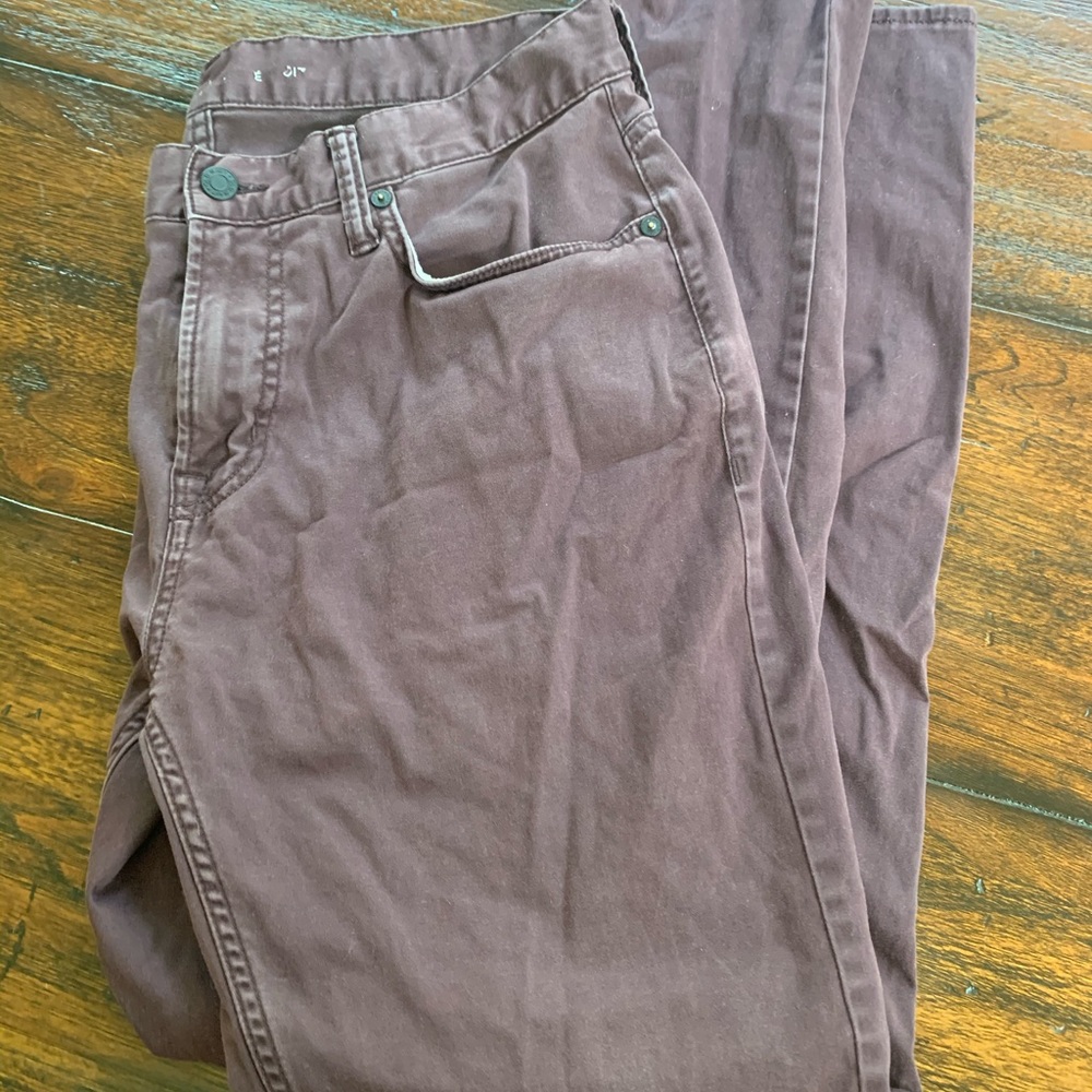 Men's Maroon Jeans 33x30
